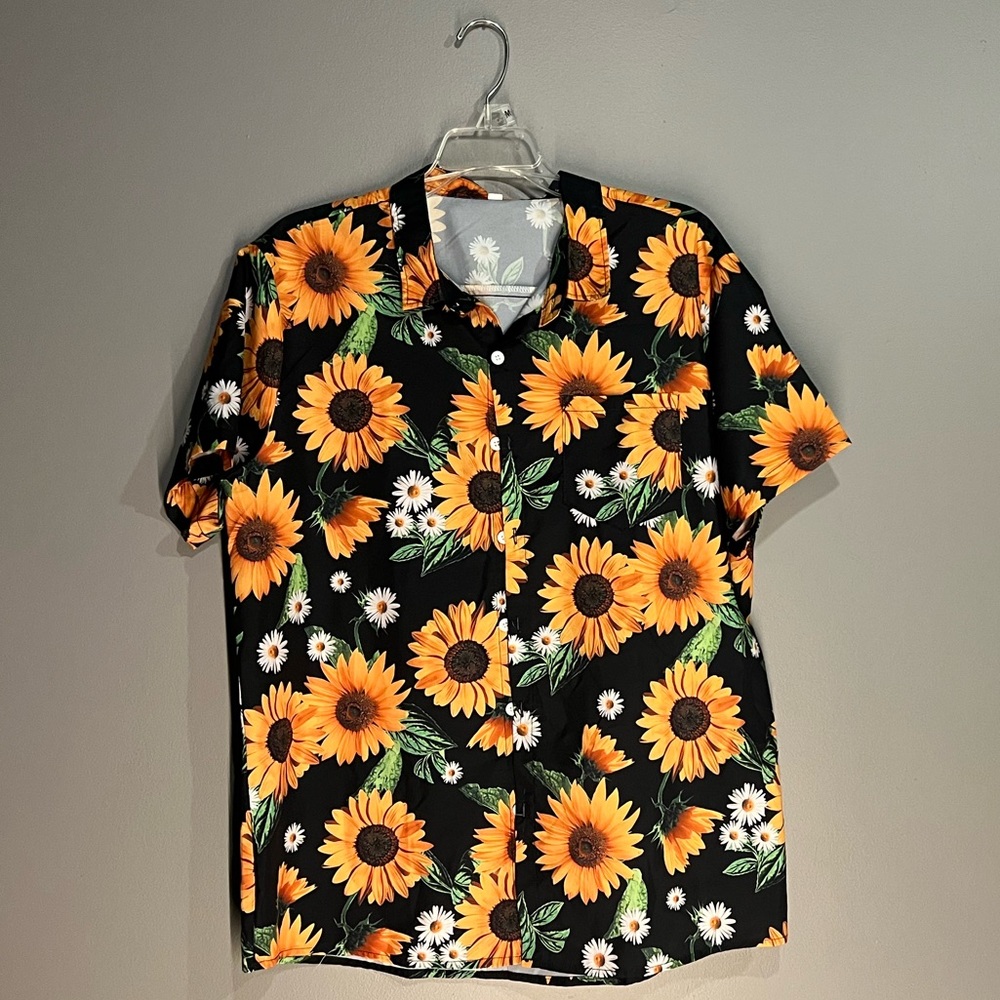 Sunflower men’s short sleeve button up